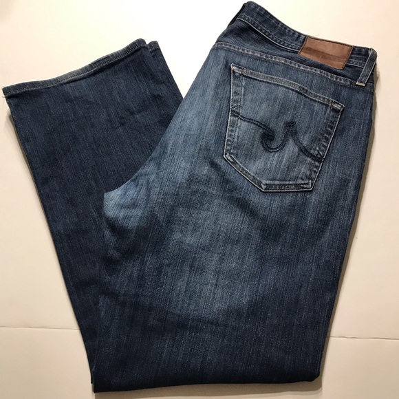 AG Adriano Goldschmied Denim Jeans Men's Size 38 x 34 The Hero Relaxed Fit. - Picture 2 of 12